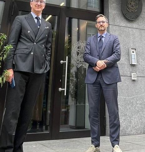 Billi con Ambasciatore Genuardi a Bruxelles