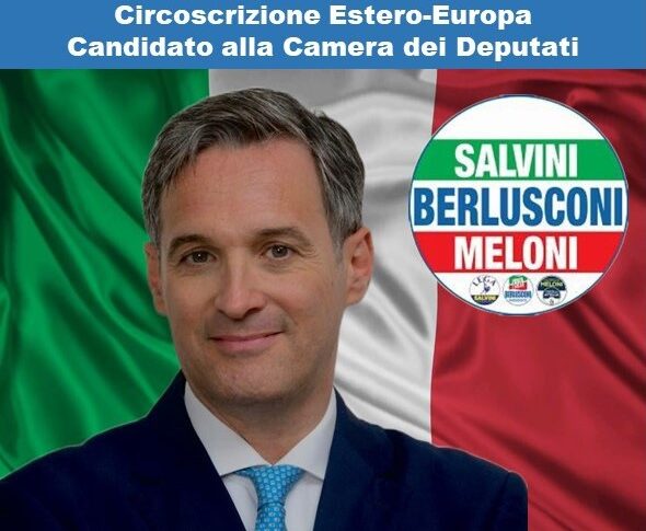 Simone Billi candidato Circoscrizione esero Europa Centro Destra Salvini Berlusconi Meloni