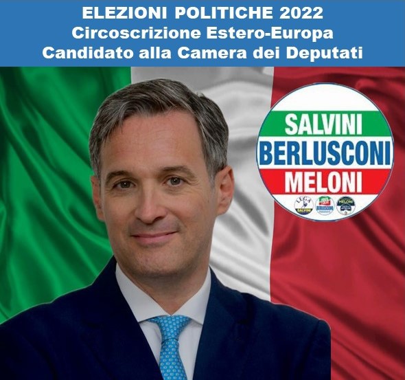 Simone Billi candidato Circoscrizione esero Europa Centro Destra Salvini Berlusconi Meloni